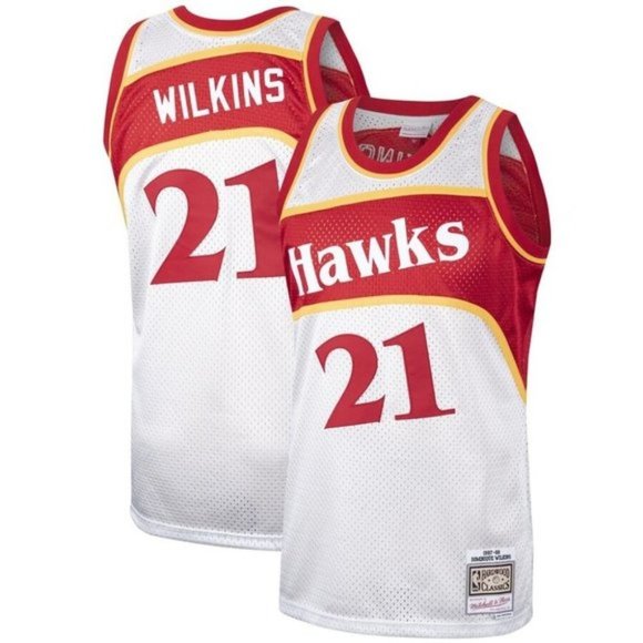 atlanta hawks white jersey